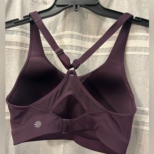 Athleta sports bra 34 DD purple